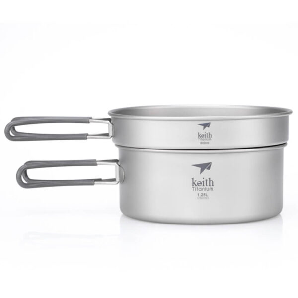 2 piece titanium pot and pan cook set 3