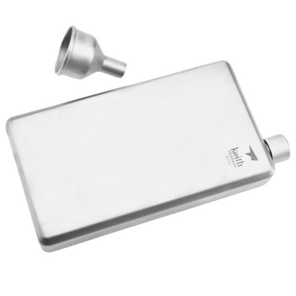 keith titanium pocket flask with funnel 2