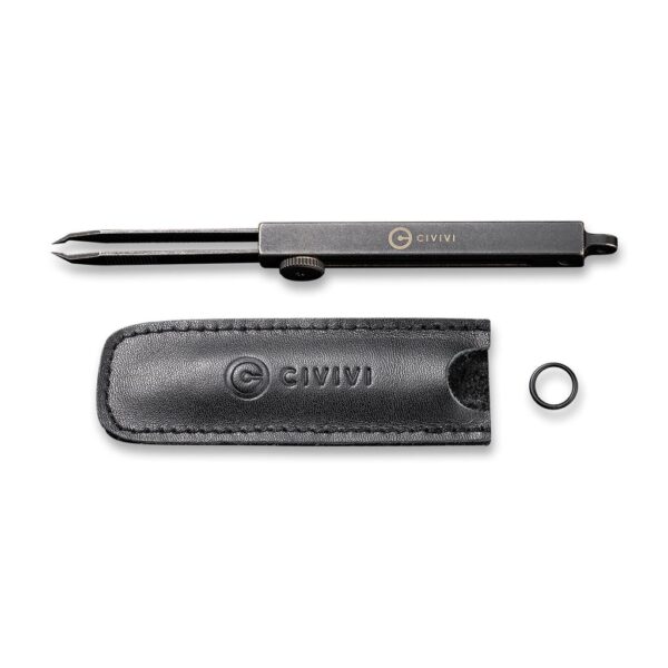 civivi tac n tweeze brass handle 177 stainless steel tweezers with leather sheath c19062b a 723252 1024x