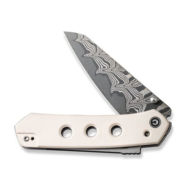 civivi vision fg thumb stud knife ivory g10 handle 354 damascus blade c22036 ds1 486444 1024x