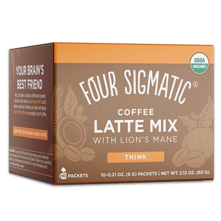 four sigmatic mushroom coffee latte mix with lions mane 1